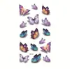 Adesivos de Tatuagem Flor Rosa Pontilhada Adesivos de Tatuagem Flor Ins Clavícula Sexy Tornozelo Estéreo Aranha Borboleta Adesivos de Tatuagem Externos