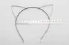 Procesamiento diadema corona orejas de gato orejas de conejo base de hierro胚ón franela cabeza de lámpara electrónica hebilla anillo de hierro de 5 mm diadema