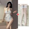 Lingerie Sexy, Fantasia de Empregada Sexy para Amar, Avental Quente com Tiras, Uniforme de Empregada, Traje Uniforme de Paixão de Personagem
