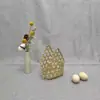 Botella de agua tejida a mano de bambú, cesta de bambú, cesta de frutas, recipiente para vaporera y artículos prácticos para el hogar para hornear y repostería