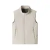 Chaleco de forro polar grueso con felpa para hombre y mujer, chaleco sin mangas de otoño e invierno, chaqueta de forro polar de color liso, chaleco deportivo con cuello alto
