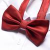 Vestido formal masculino com gravata borboleta, noivo britânico, laço de casamento, terno preto, vermelho, festa festiva, moda all-match