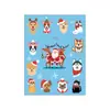 Ricklon Novo Adesivo de Tatuagem de Natal Natal Papai Noel Fofo Festa de Feriado Adesivo de Rosto Atacado Floco de Neve
