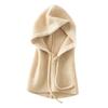 Bufanda con capucha Gorro de cachemira integrado Moda de invierno para mujer Cálido Engrosado Versátil Protección para el cuello con cordón Gorro de punto