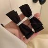 Estilo Mil Dorados ~ Original de Corea del Sur Dulce Lindo Tela Rosa Perla de Imitación Lazo Pinza para el Cabello Pinza para el Flequillo Accesorios para el Cabello