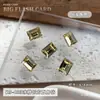 Rhinestones para Arte de Uñas K9 Azúcar, Coloridos Irregulares Deslumbrantes con Base de Punta Rectangular de Ángulo Recto Diamantes para Uñas Accesorios Pequeños DIY