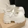Grulla de Almohada Blanca Tacones Altos de 8 cm Zapatos de Boda Plataforma para Mujer Suela Gruesa Artefacto Principal para Vestido de Boda Zapatos de Novia Hebilla de Correa Única Ma