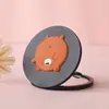 Espelho de Maquiagem Portátil, Espelho Portátil Criativo de Desenho Animado, Espelho Redondo Dupla Face Flip-Top Fofo Pequeno, Pequeno Presente para Meninas, Atacado