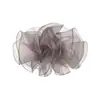 Pinza de plátano de malla de burbujas de nube fresca y dulce con pliegues tridimensionales, capas esponjosas, accesorio de pinza para coleta semi-atada