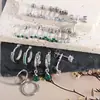 Os 10 Pares Mais Vendidos da Amazon de Brincos de Aço Inoxidável Modernos com Fecho Borboleta de Zircônia cravejada de Diamante e Conjunto de Argolas