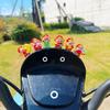 Adornos de buena suerte coche eléctrico dios de la riqueza decoración objetos pequeños coche a batería motocicleta decoración objetos pequeños creativo