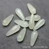 Pingente de Aventurina Natural Cor Água Clara Flor Magnólia 8X23mm Acessório para Brinco Broche DIY