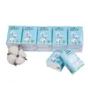 Toalla facial de algodón puro de 10 piezas, uso en seco y húmedo, pañuelo portátil, bolsa pequeña para limpiar la cara, desmaquillante, toalla de algodón suave, venta al por mayor