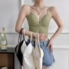 Camisola con Almohadillas para Mujer para Usar Afuera y Adentro, Top Tubo Envolvente para Pecho para Chicas Estudiantes, Lencería Todo en Uno Ajustada y con Espalda Hermosa