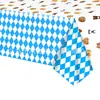 Decoración de Mesa para Fiesta Temática Oktoberfest Traje Patrón de Festival Oktoberfest Plato de Papel Vaso de Papel