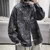 Camisa de otoño de marca de moda para hombre, ropa de abrigo de manga larga, holgada, estilo Hong Kong, informal, combinable con todo.