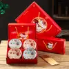 Presentes Criativos Pequenos Conjunto de Cerâmica para Mesa Gato da Sorte Publicitário Brinde de Retorno Promoção de Evento com Caixa de Presente Impressa com Logo