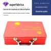 Fabricante Personalizado Pote de Pulso Caixa de Ferro Portátil Conjunto de Cosméticos Maquiagem Caixa de Presente Quadrada