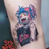 Tatuagem Adesiva Diablo Feminina À Prova D'água Duradoura Europeia e Americana Violência Lori ins Desenho Animado Fofo Flor Braço Não Refletivo Anti-Han