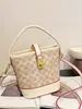 Bolso Cruzado de Hombro Único para Viajes Casuales, Nuevo Bolso Cubo Vintage Versátil Koujia, Bolso de Mano Texturizado Estampado para Mujer