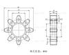 Acoplamiento de Aleación de Aluminio Tipo Flor de Ciruelo Tipo Estrella Alta Módulo de Tornillo Elástico para Servomotor