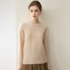 Suéter de punto Loro Piana 100% cachemir puro listo para usar de primera línea para mujer, cálido, suave, liso, favorecedor, versátil, capa base de suéter