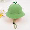 Chapéu de Pescador para Meninos e Meninas, Primavera e Outono Estilo K Ins Infantil Chapéu de Bacia de Grama Fofo de Desenho Animado Proteção Solar e Proteção Solar Chapéu de Pescador