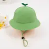 Chapéu de Pescador Infantil Primavera e Outono Versão Coreana Primavera e Verão Desenho Animado Fofo Meninas da Grama Chapéu Balde Chapéu de Sol para Bebê