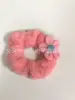 Lindo Pelo de Conejo, Bandas de Cabello de Colores, Scrunchies de Peluche, Accesorios, Al Por Mayor en Stock