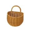 Envío Transfronterizo Cesta de Almacenamiento de Cocina para Cebollas, Jengibre y Ajo, Cesta Vintage para Montar en la Pared, Cesta Portátil, Cesta de Frutas para Armario, Cesta para Flores