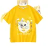 Adorable y Linda Camiseta de Manga Corta para Niñas, Top de Algodón Puro con Dibujos Animados Lindos de Starlight, Camiseta Básica Casual de Verano para Niñas Pequeñas