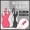 Herramienta combinada cuchillo en stock para exteriores portátil forma de guitarra regalo llavero abridor de botellas navaja plegable multifuncional con luz