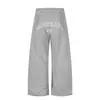 Design Americano Desconstruído Calças de Moletom Esportivas Casuais Masculinas e Femininas Nova Coleção Primavera e Outono Marca da Moda Retro Soltas de Pernas Largas Calças da Moda