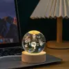 Atacado Direto da Fábrica Sistema Solar Via Láctea Lua Bola de Cristal Criativa com Gravação a Laser 3D Luz Noturna