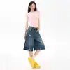 Pantalones Cortos Vintage Azules Desgastados con Diseño Irregular Roto para Mujer, Moda Veraniega 2026 Nuevo Tendencia Versátil