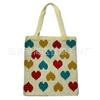 Ins love bolsa tejida fresca linda estilo dulce japonés Harajuku bolsa de lana bolsa de hombro artística que combina con todo Moda