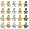 Accesorios para Joyería de Aleación Retro DIY Colgante de Estrella de Cinco Puntas Multicolor Collar Pulsera Colgante Decorativo Venta Caliente Transfronteriza