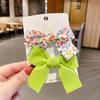 Tecido infantil hairpin floral arco acessórios para o cabelo menina bonito bebê clipe lateral princesa hairpin menina cocar