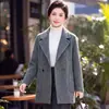 2026 Nuevos y Modernos Cárdigans Transfronterizos Otoño-Invierno para Madres, Tallas Grandes para Personas de 50-60 Años, Abrigos Versátiles Estilo Chanel