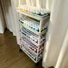 Estante de almacenamiento de frijoles, multicapa, carrito móvil, organizador de botellas dispensadoras de frijoles, estante multifuncional para aperitivos, almacenamiento de juguetes