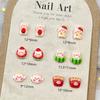 Celebridade da Internet Porquinho Rosa Desenho Animado Acessórios de Nail Art Fofos Morango Tridimensional Porquinho Bebê Resina DIY Vestir Acessórios de Armadura
