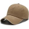Boné de Baseball de Algodão Puro Lavado com Aba Leve para Homens e Mulheres, Boné Antigo Vintage, Boné de Estudante Versátil, LOGO Imprimível
