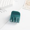 Nuevo Pinza de Garra Pequeña Mate Estilo Transfronterizo para Mujer, Pinza Versátil Oscura para Cola de Caballo con Dientes, Accesorio para el Cabello de Moda