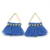 Pendientes de Aro Metálico con Borla de Abanico de Colores Accesorios para el Cabello Accesorios Colgantes Hechos a Mano DIY Colgante para Llave Colgante Pequeño