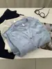 Camisa de Manga Corta de Algodón Puro con Cuello en V Estilo Coreano para Mujer, Blusa Retro Artística de Manga Media, Top Cárdigan de Verano