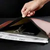 Maletín de Cuero para Documentos Personalizado Maletín para Reuniones de Negocios Carpeta Gran Capacidad A4 Hebilla Magnética Impermeable Bolsa de Almacenamiento para Archivos
