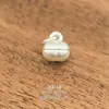 Plata Pura 999 Personalizada Accesorios de Plata Dura 3D Colgante DIY Calavera Ruyi Amuleto Cuentas de Plata Pura Colgante de Fortuna Adorno de Bolsa de la Suerte