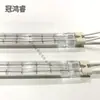 Tubo doble infrarrojo semi-Blanco 500W 690MM 220V máquina de moldeo por inyección tubo de calentamiento máquina de soplado de botellas lámpara