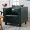 Novo Sofá Individual Pequeno de Couro e Tecido, Elegante e Simples, Poltrona Pequena para Hotel, Escritório, Lan House, Lazer