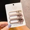Grampo de Cabelo Colorido Gradiente Sem Costura Estilo Clip-in Franja Lateral Feminina Clip Coreia do Sul Doce Fofo Grampo Bico de Pato Acessórios de Cabelo